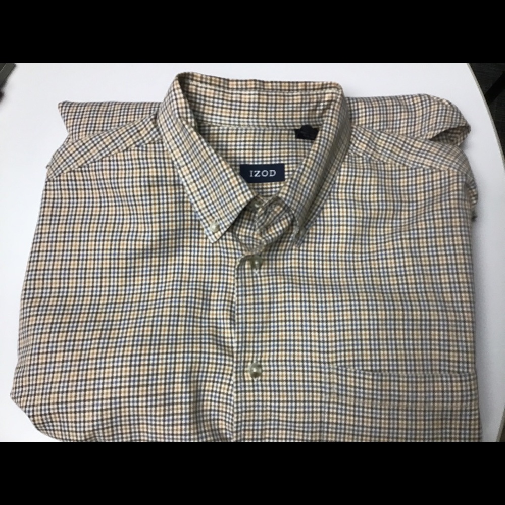 IZOD button down plaid shirt